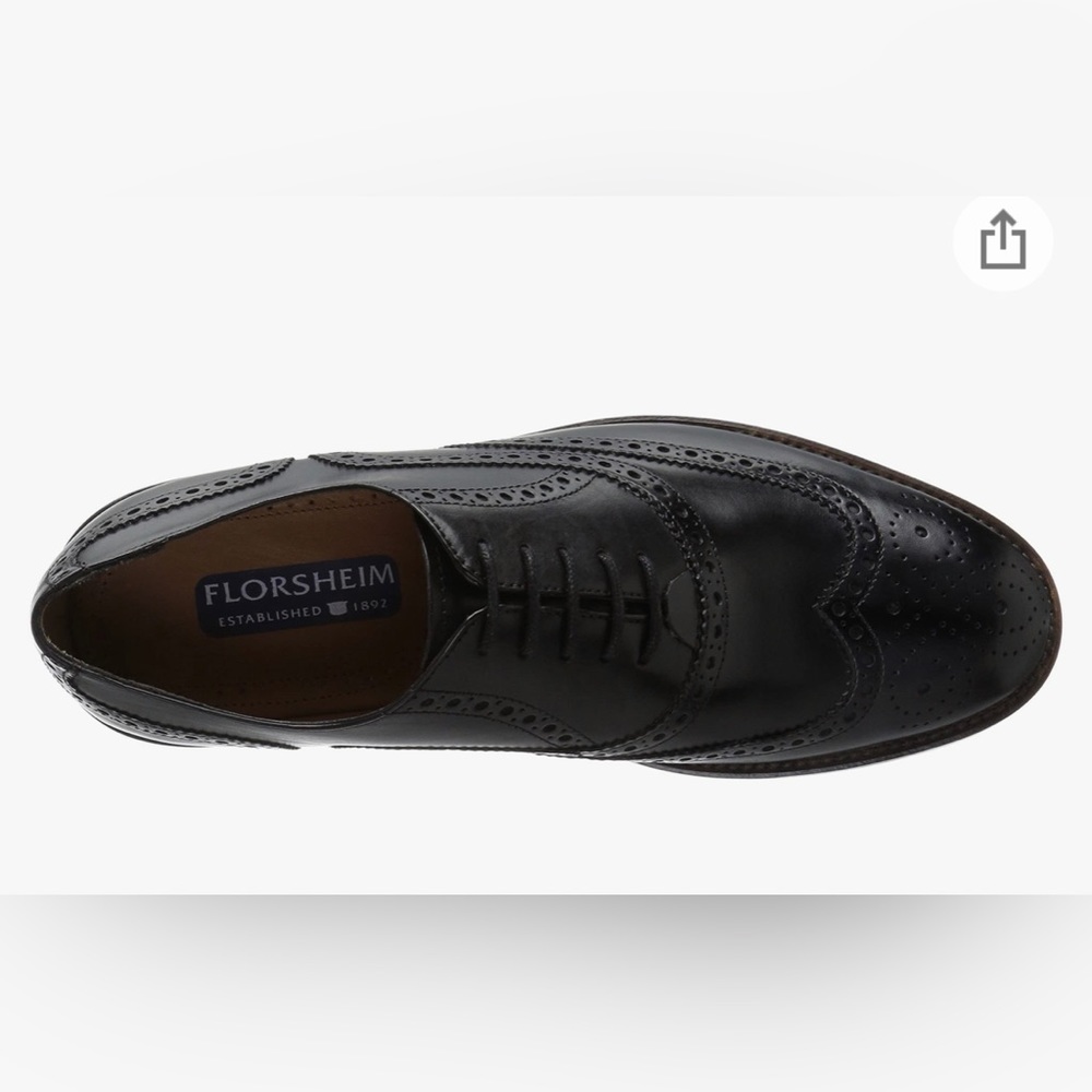 Florsheim Men's Pascal Wt Ox Oxford - 9.5 3E - Black